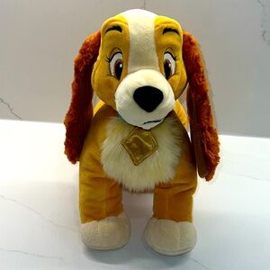 Disney Store Lady and the Tramp - Lady Stuffed Animal Dog Plush Toy Doll 11" H